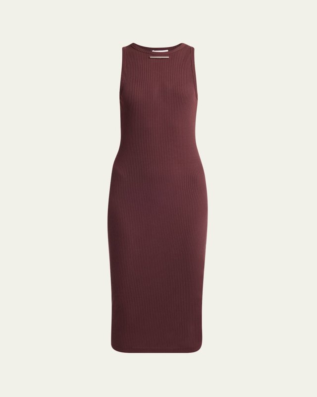 Ribbed Tank Body-Con Midi Dress
